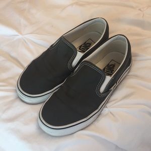 Grey slip on vans!